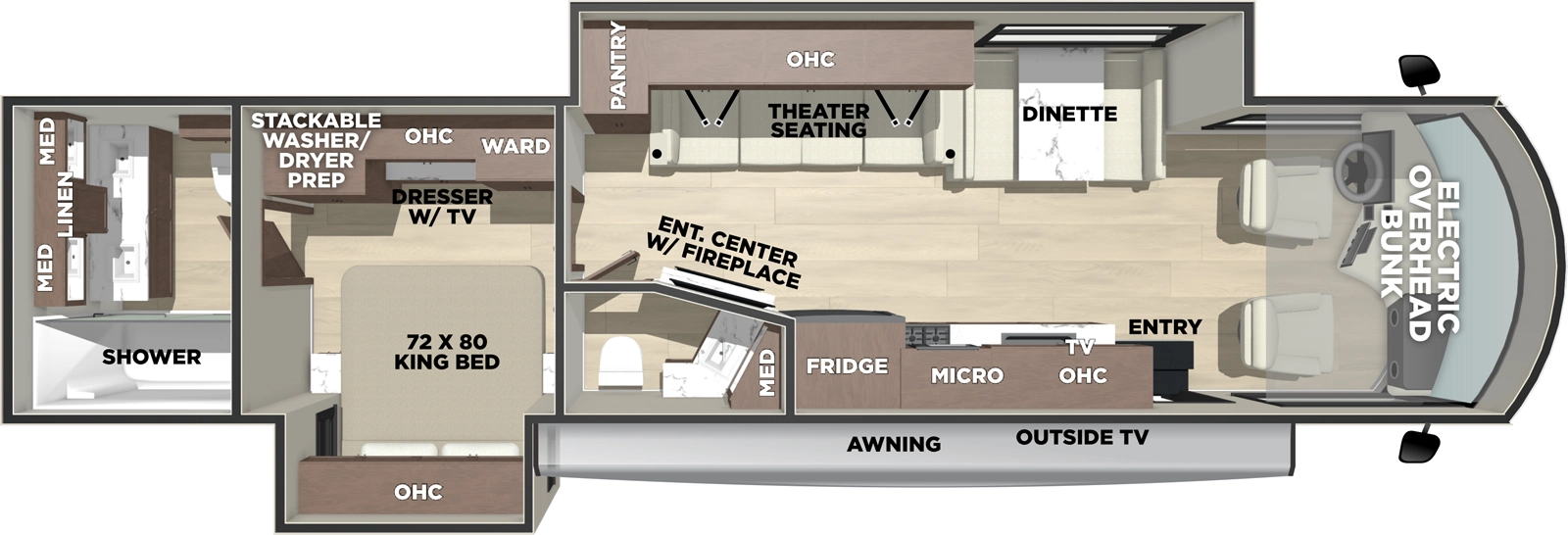 Georgetown 7 Series Gt7 36D7 Floorplan